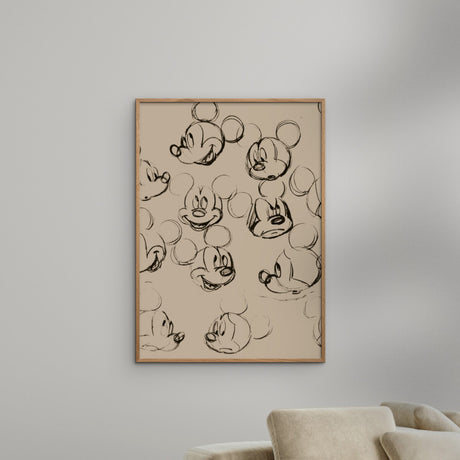 Poster & Frame Disney - Mickey Vintage Drawing No. 01