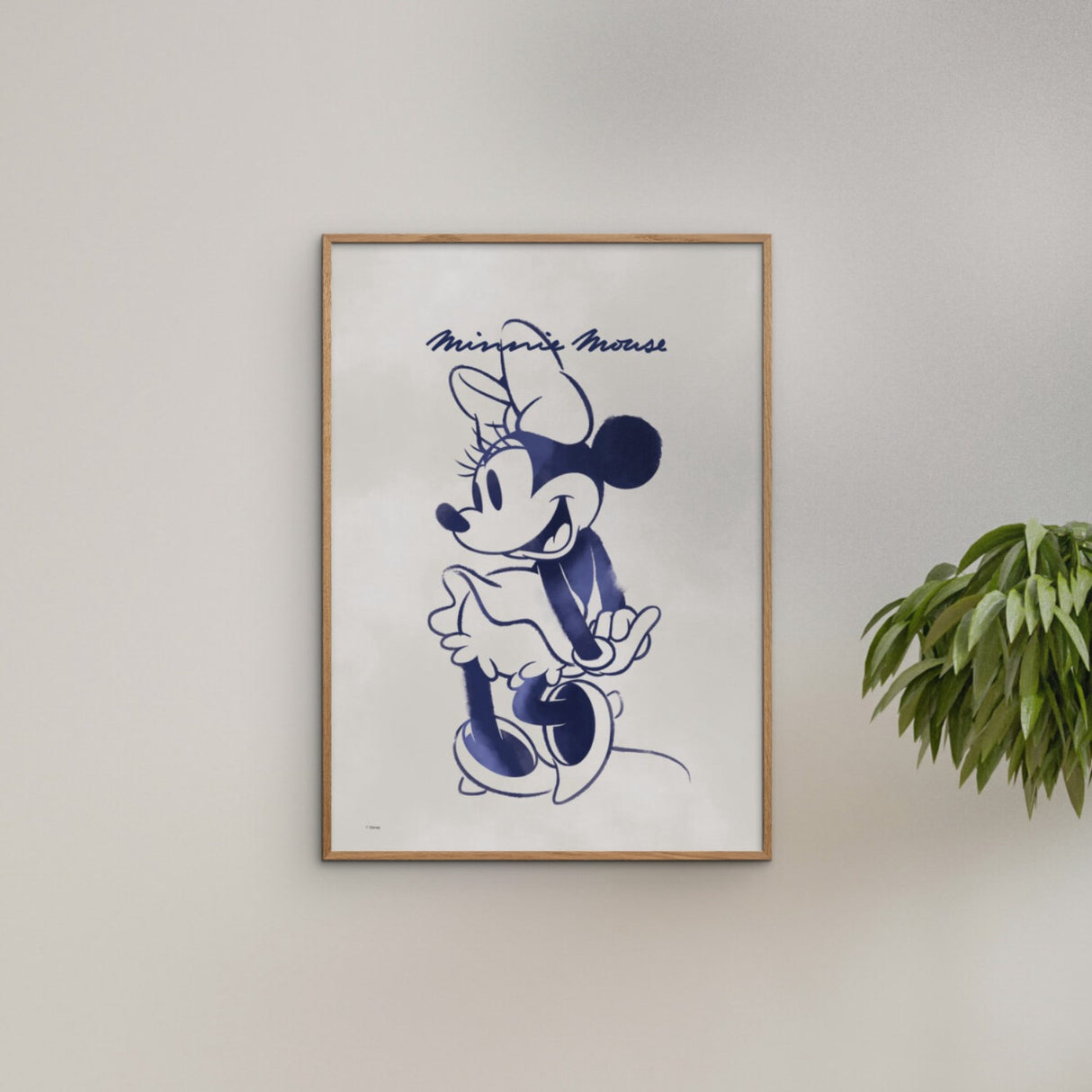 Poster & Frame Disney - Minnie Mouse Blue