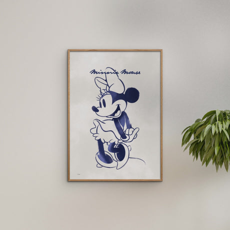 Poster & Frame Disney - Minnie Mouse Blue