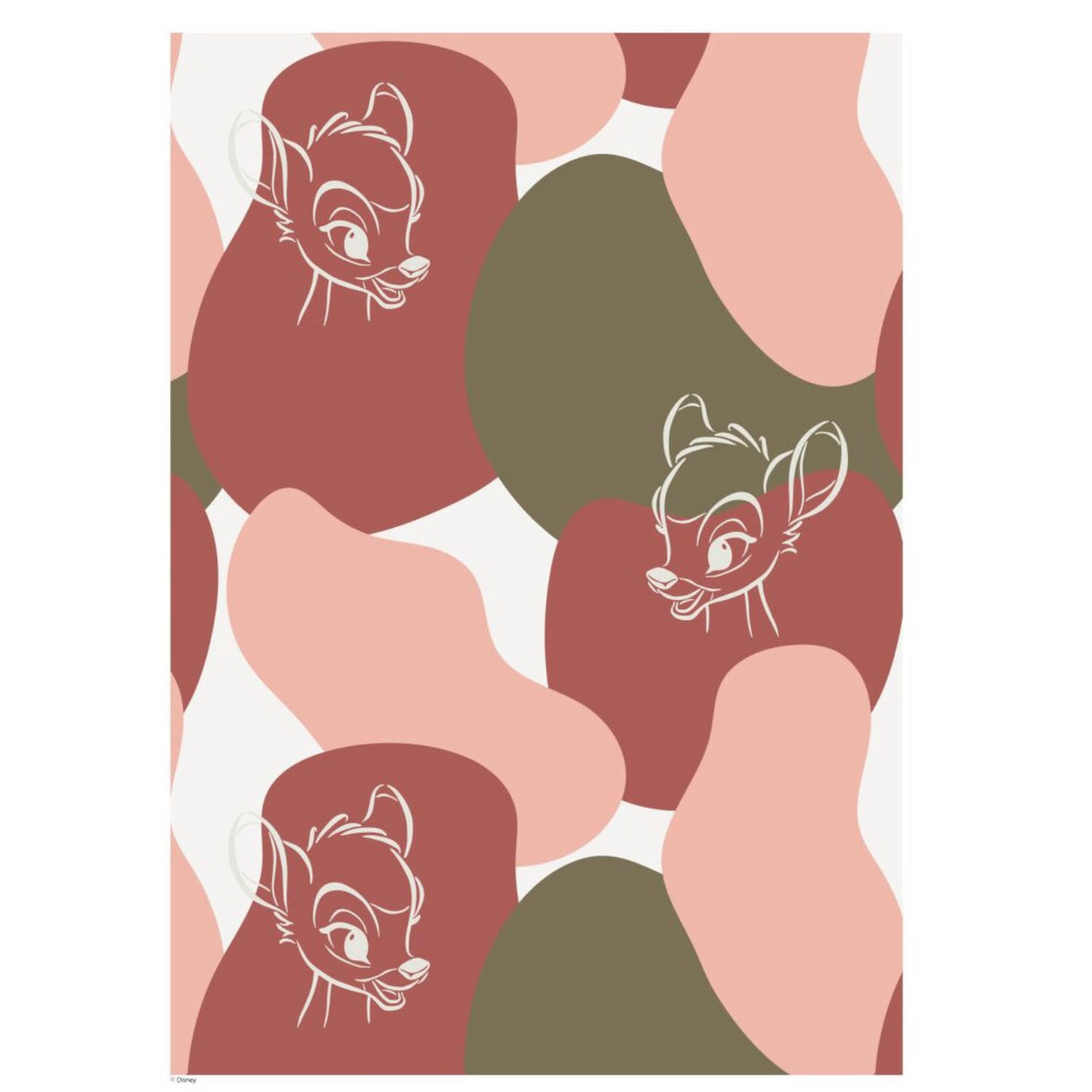 Poster & Frame Disney - Color & White Bambi Outline