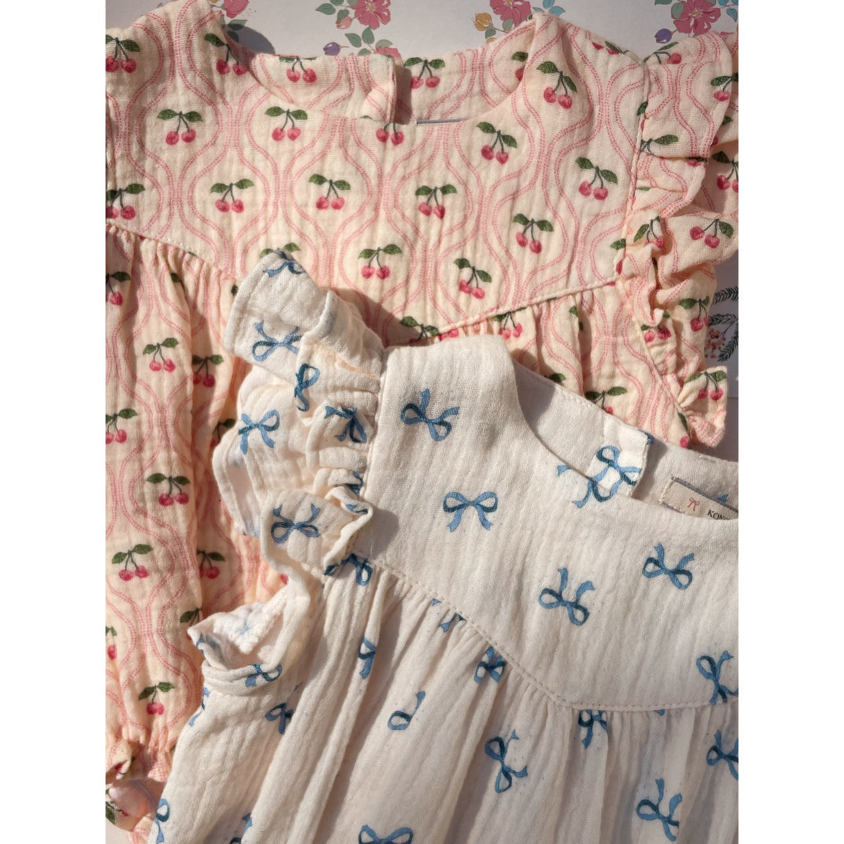 Konges Sløjd Rosett Bleu Coco Romper Gots