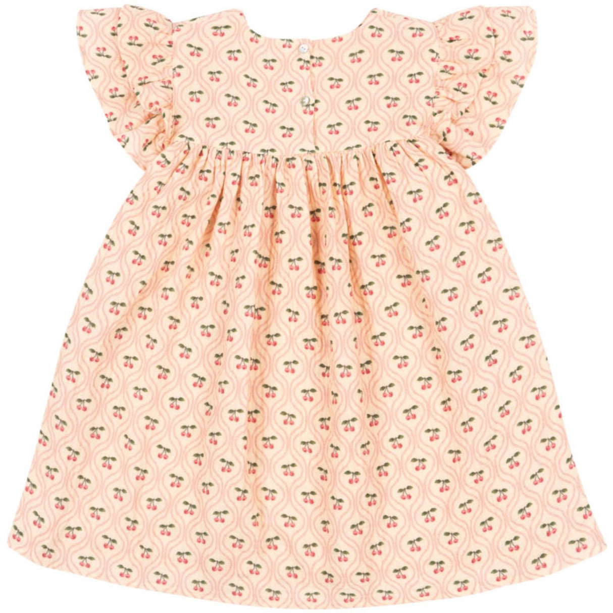 Konges Sløjd Cherry Pink Motif Coco Klänning Gots