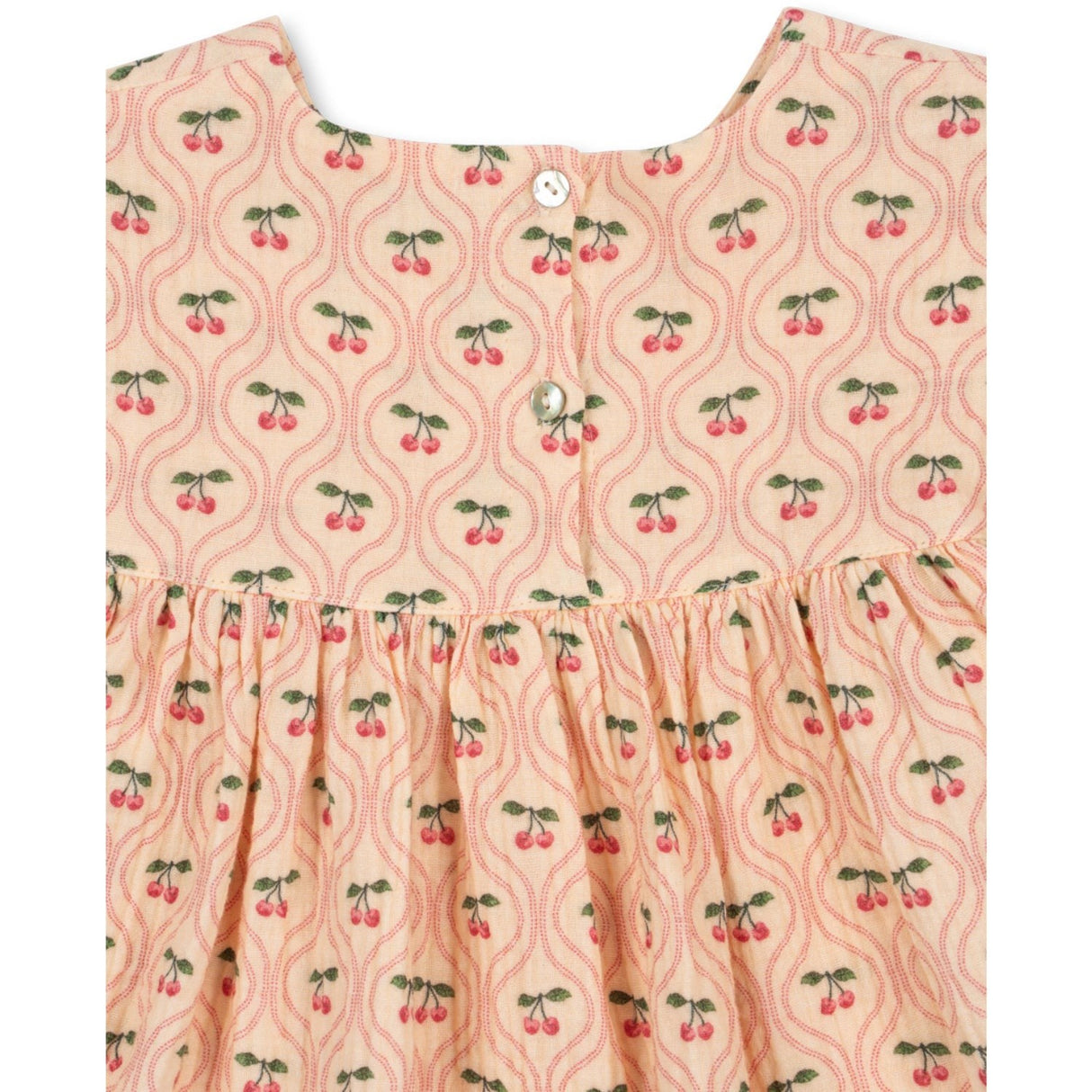 Konges Sløjd Cherry Pink Motif Coco Klänning Gots