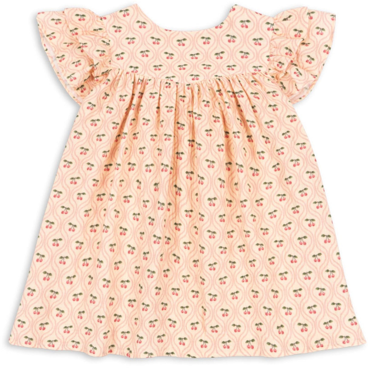 Konges Sløjd Cherry Pink Motif Coco Klänning Gots