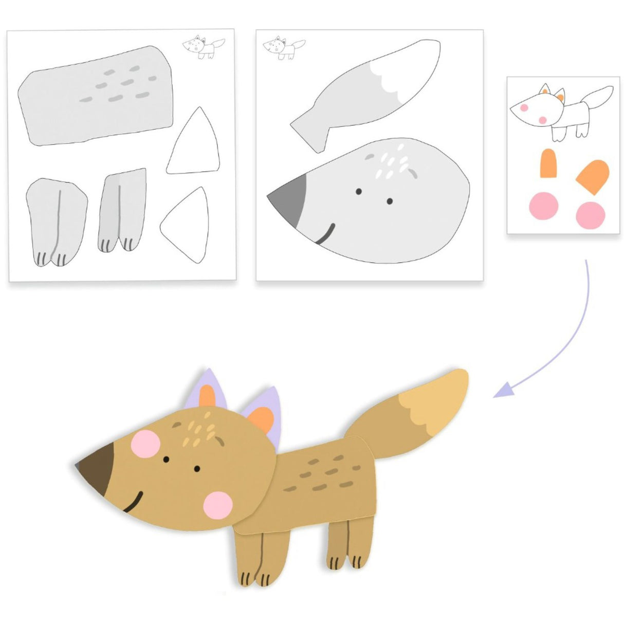 Djeco Fingerfärg, Rörigt Kul