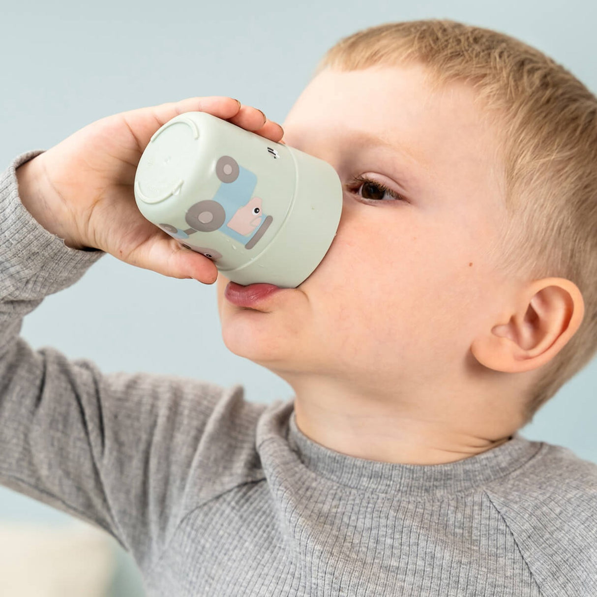 DonebyDeer Green Foodie Matsalsset Med Sugekop Tiny Farm