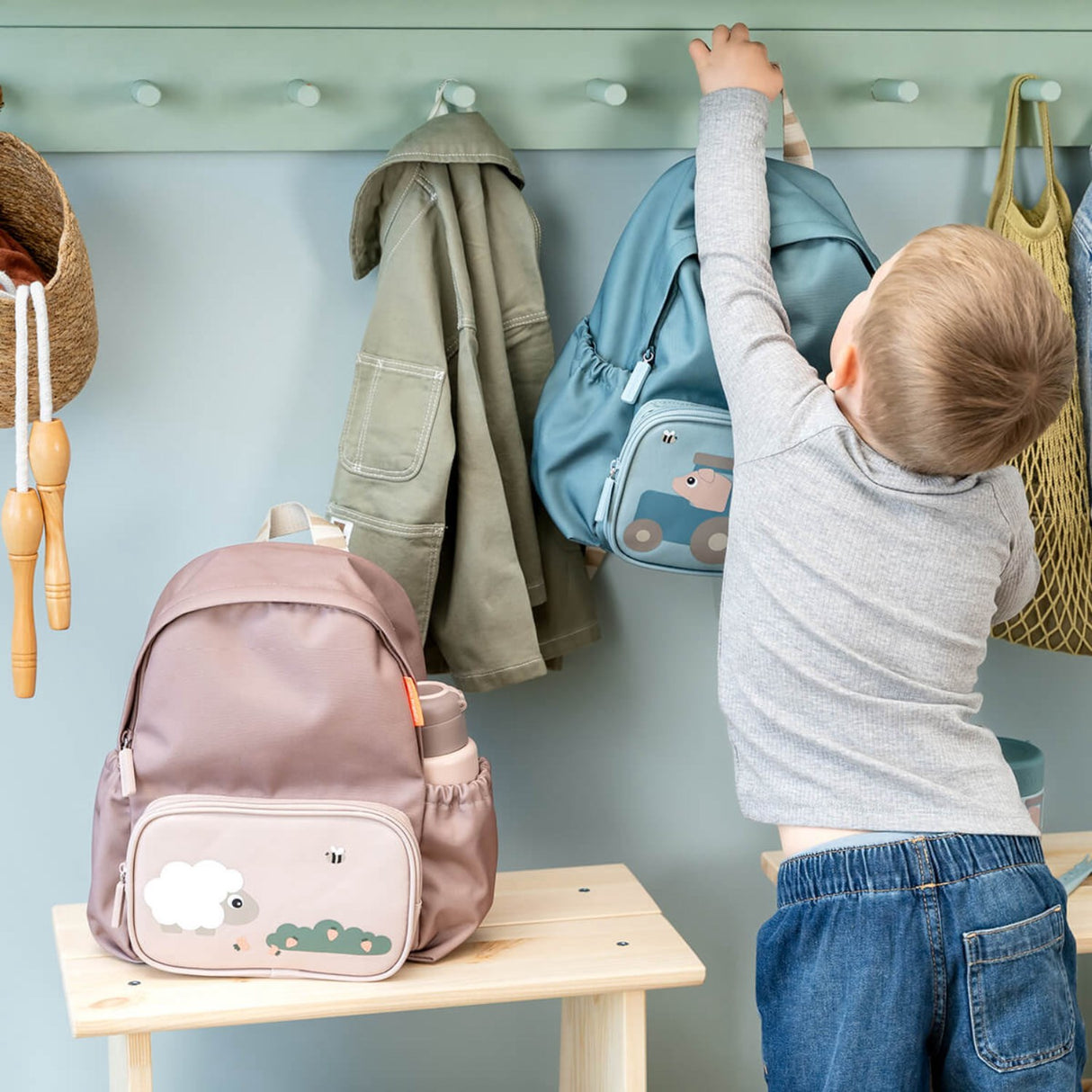 DonebyDeer Powder Barnryggsäck Tiny Farm 7,5 L