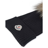 Moncler Beretto Light Fur Mössa Navy