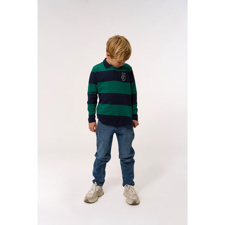 The New Navy Blazer Striped Pino L_S Pique Pikétröja