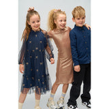 The New Navy Blazer AOP Rudelle L_S Klänning