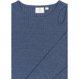 The New Navy Blazer Rina L_S Glitter Rib Tee