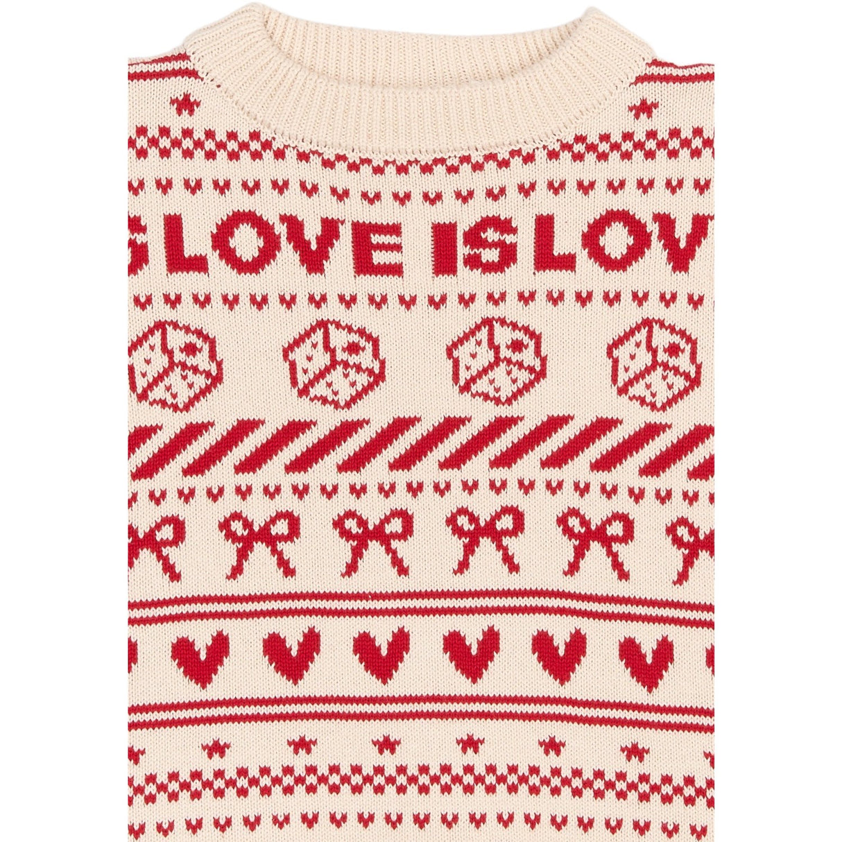 The New Gardenia AOP Raline Jacquard Pullover