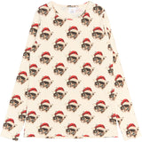 The New Gardenia Cat AOP Holiday Adult Rib Night Sett