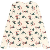 The New Gardenia Dino AOP Holiday Adult Rib Night Sett