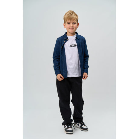 The New Navy Blazer Melange Rick L_S Skjorta