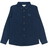 The New Navy Blazer Melange Rick L_S Skjorta