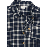 The New Navy Blazer Check Ronan Oversize L_S Flannel Skjorta
