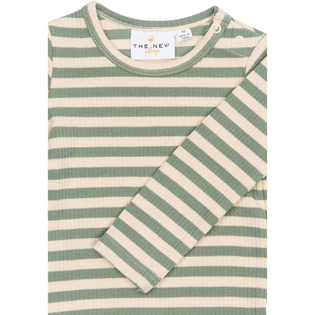 THE NEW Siblings Lily Pad Striped Fro L_S Rib Body