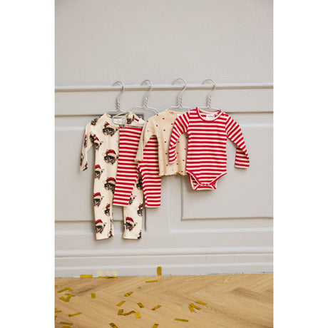 THE NEW Siblings Ski Patrol Striped Fro Rib Leggings