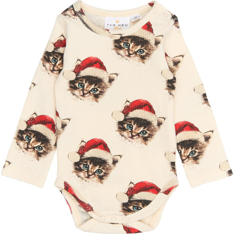 THE NEW Siblings Gardenia Cat AOP Holiday L_S Rib Body