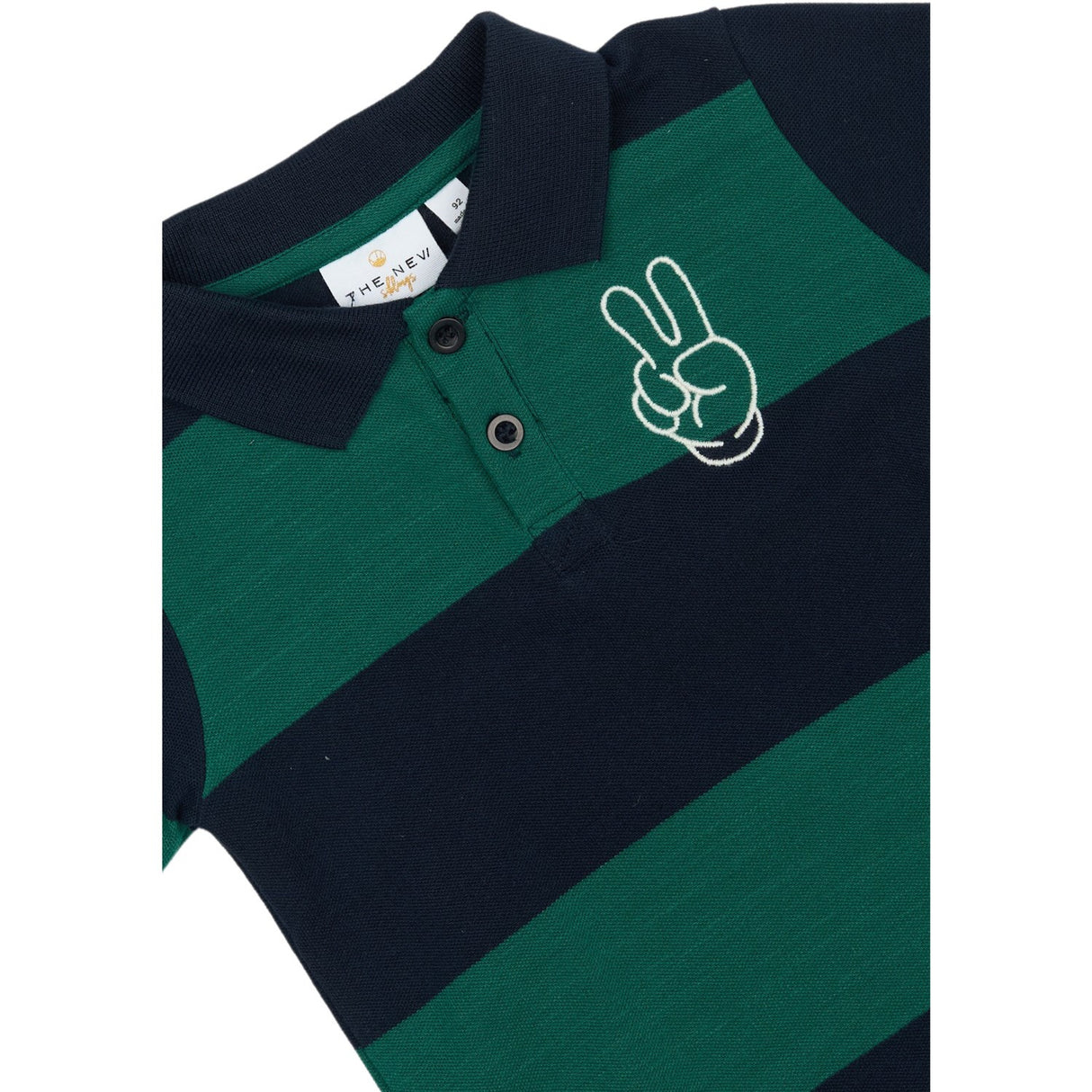 THE NEW Siblings Navy Blazer Striped Pinon L_S Pique Pikétröja