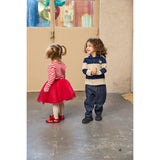 THE NEW Siblings Navy Blazer Striped Rinon L_S Pique Pikétröja