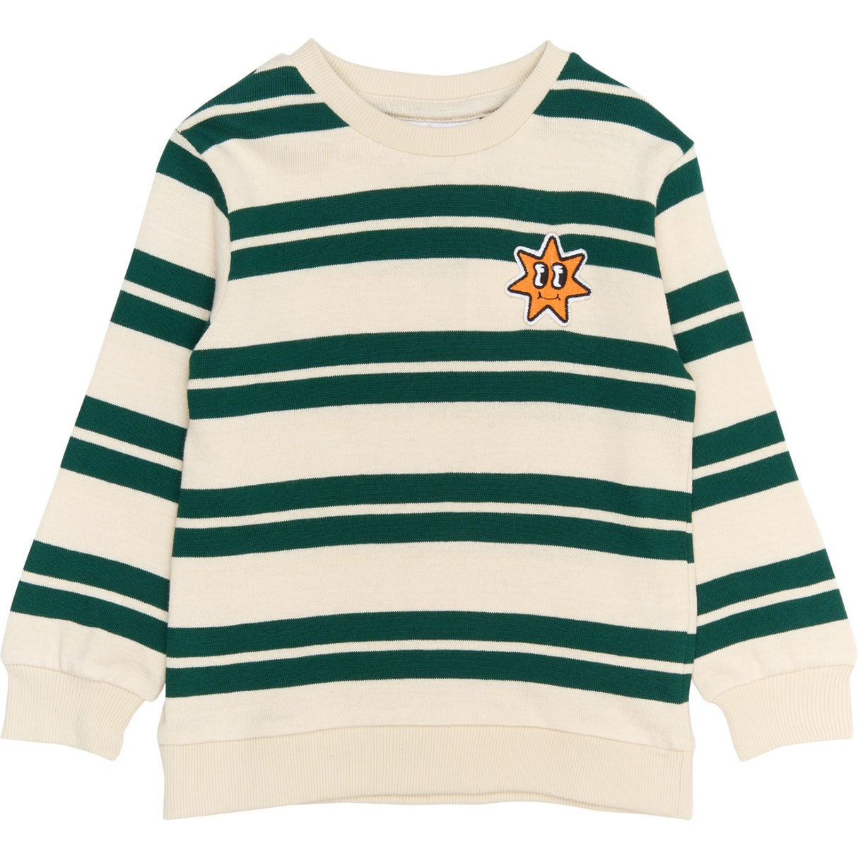 THE NEW Siblings Deep Teal Striped Robbie Stickad Sweatshirt