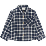 THE NEW Siblings Navy Blazer Check Riggs L_S Flannel Skjorta
