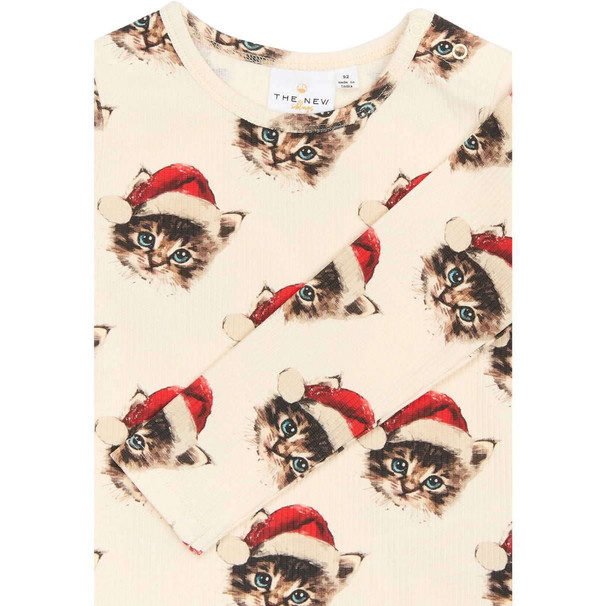 THE NEW Siblings Gardenia Cat AOP Holiday Rib Night Sett