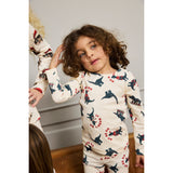 THE NEW Siblings Gardenia Dino AOP Holiday Rib Night Sett