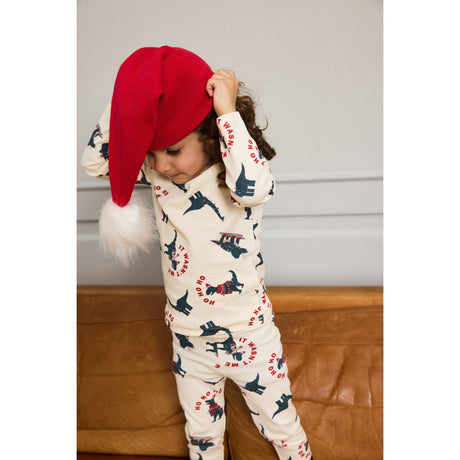 THE NEW Siblings Gardenia Dino AOP Holiday Rib Night Sett