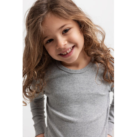 MarMar Modal Melange Light Grey Melange Plain Blus