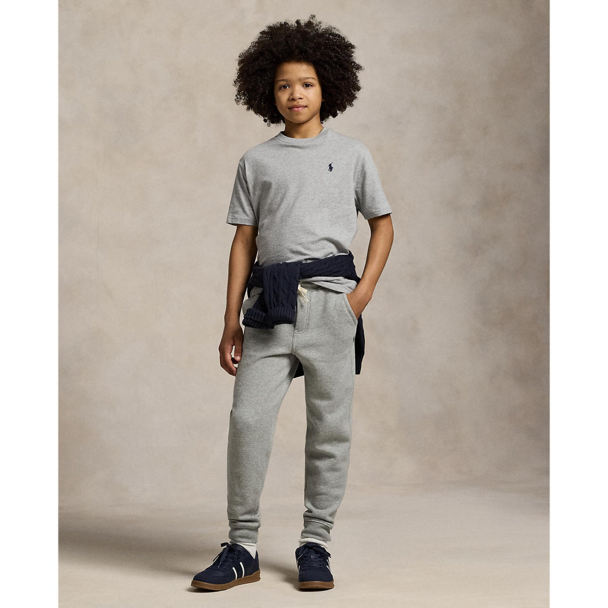 Polo Ralph Lauren Boy Short Sleeved Tee Andover Heather