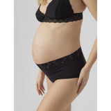 Mama;licious Black Mlheal Hw Lace Trosor 2-P Noos