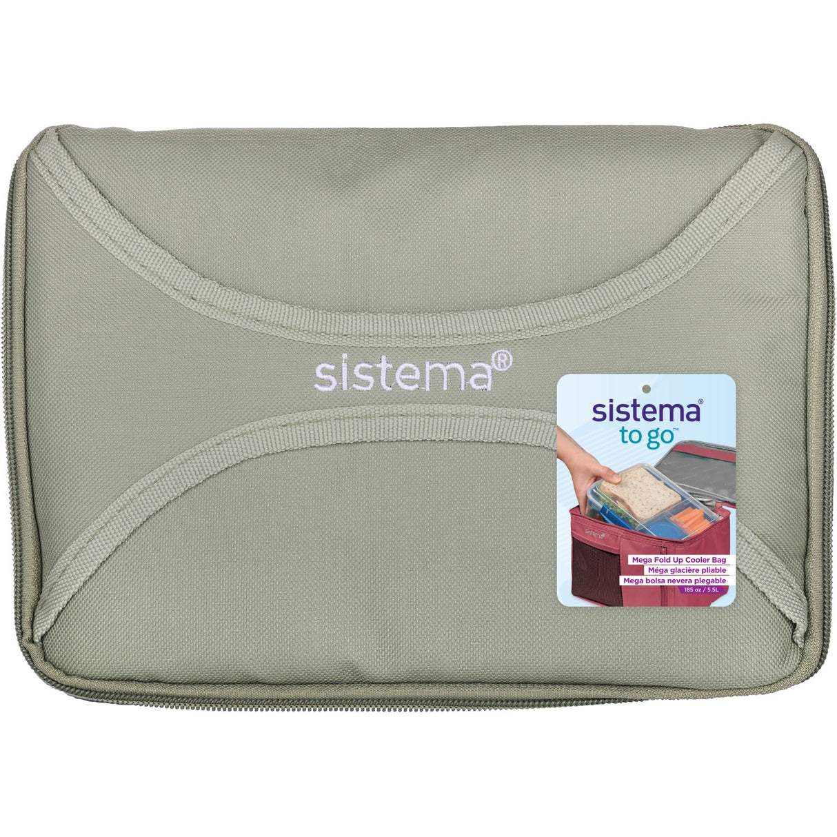 Sistema Sage Green To Go Mega Fold Up Coolers 5,5 L