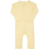 COPENHAGEN COLORS Pale Yellow Pointelle Heart Full Body