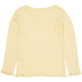 COPENHAGEN COLORS Lt. Yellow Summer Pointelle Ls Tee
