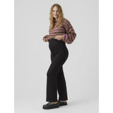 Vero Moda Maternity Black Vmmella Wide Flared Byxor Jrs Noos