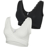 Mama;licious Snow White Black Mlhelena Crossy Lace Bra 2F 2-P Noos