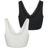Mama;licious Snow White Black Mlhelena Crossy Lace Bra 2F 2-P Noos