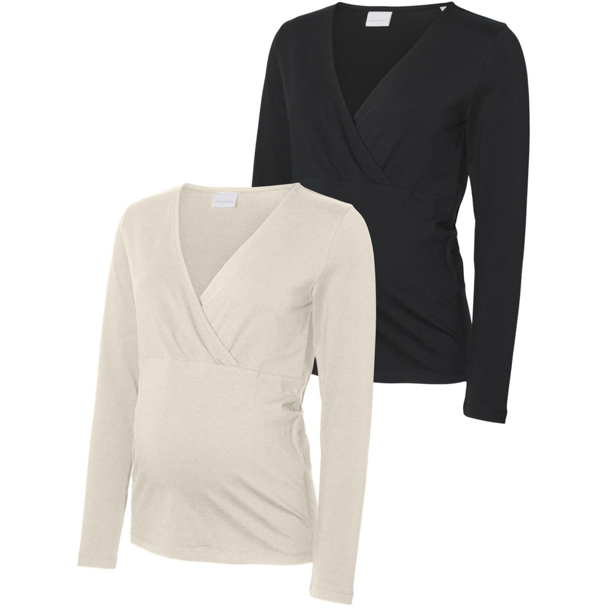 Mama;licious Birch Black Mlkerrie Tess Ls Jrs Topp 2-P Noos