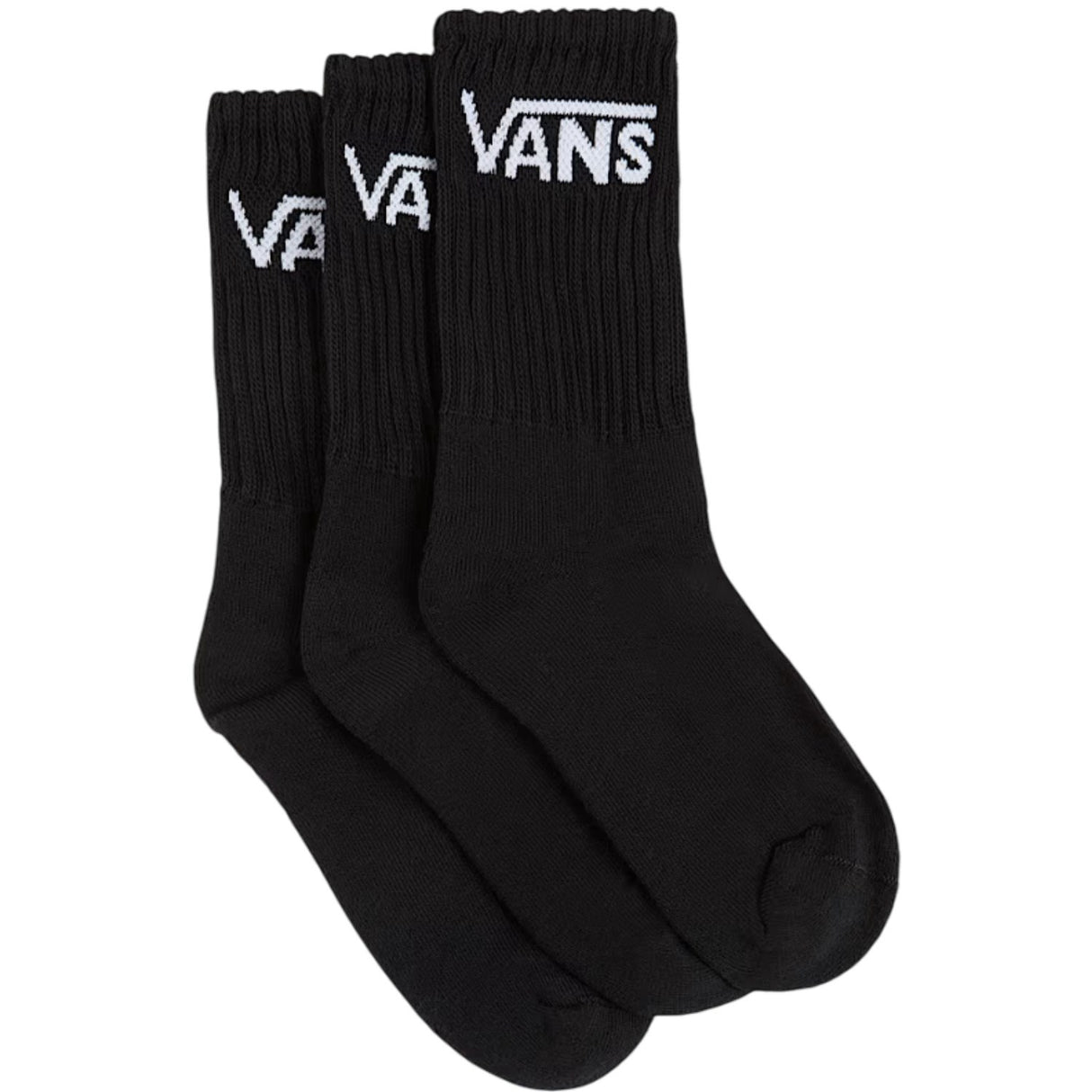 VANS Black Classic Crew Strumpor 3-Pack
