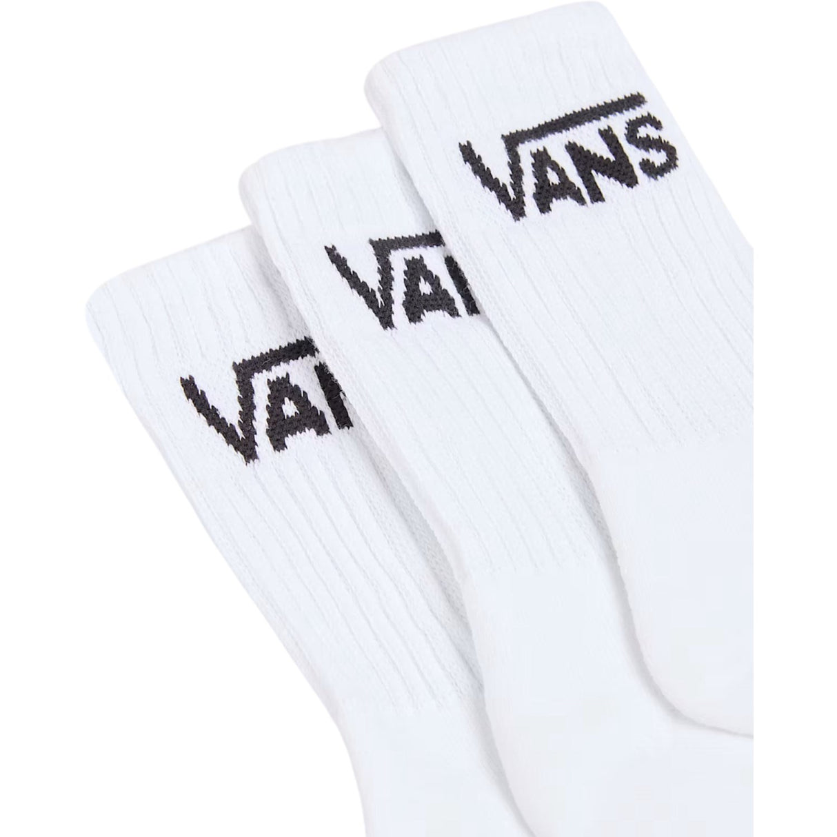 VANS White Classic Crew Strumpor 3-Pack