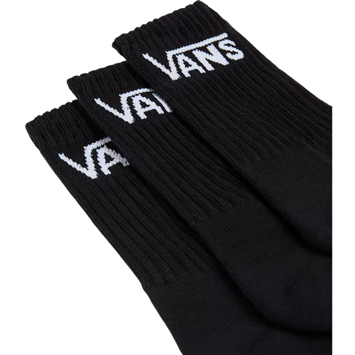 VANS Black Classic Crew Strumpor 3-Pack