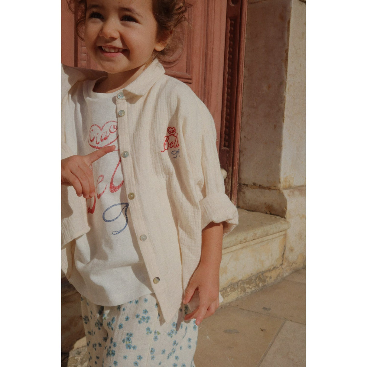 Konges Sløjd Mother Of Pearl RHW X KS Bella Skjorta Gots