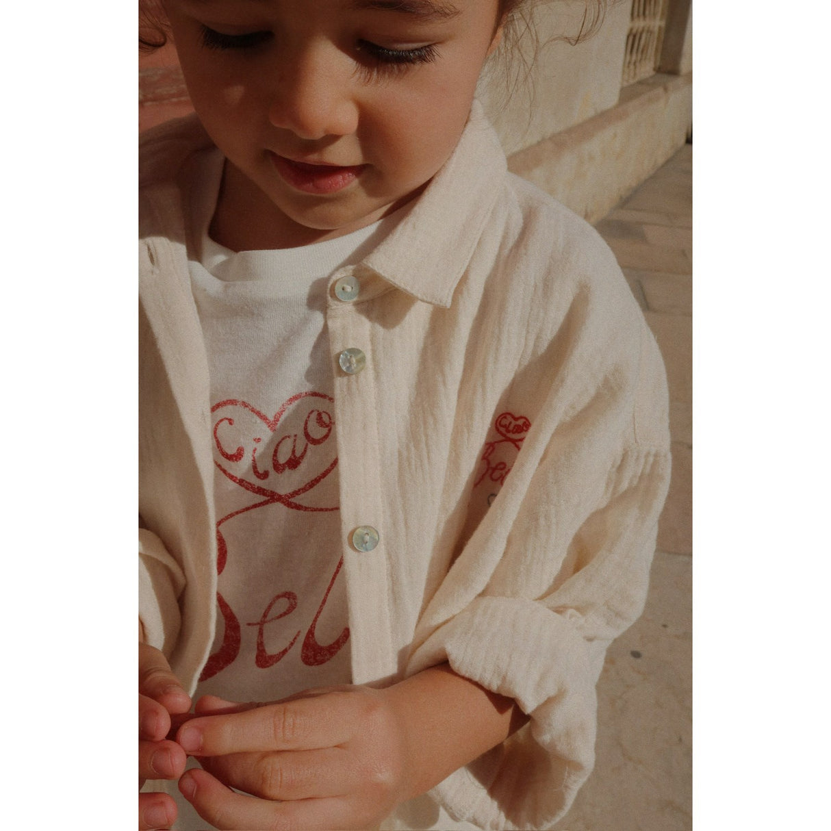 Konges Sløjd Mother Of Pearl RHW X KS Bella Skjorta Gots