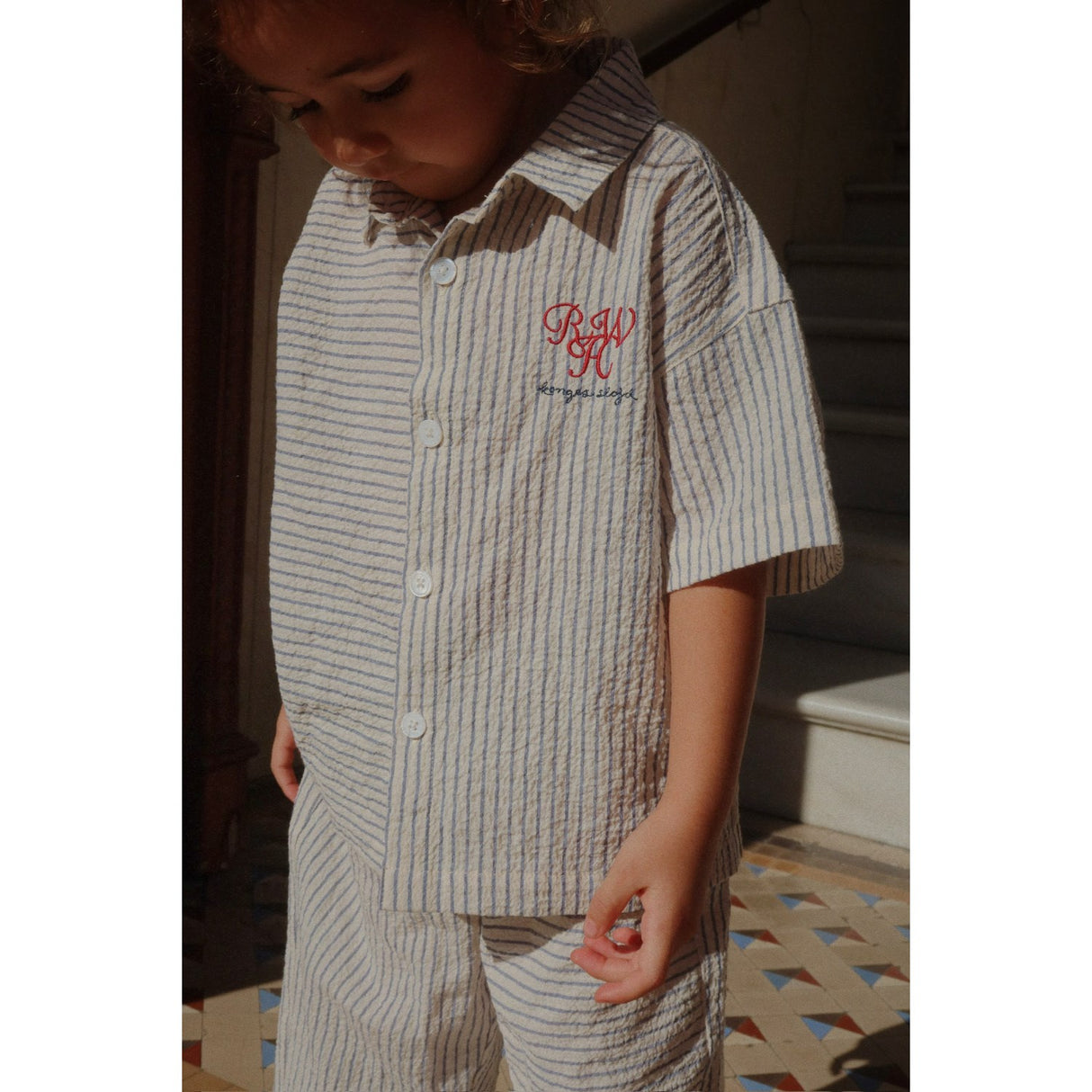 Konges Sløjd Stripe Bluie RHW X KS Duo Skjorta Gots