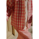 Konges Sløjd Peach Blossom Check RHW X KS Bella Byxor Gots