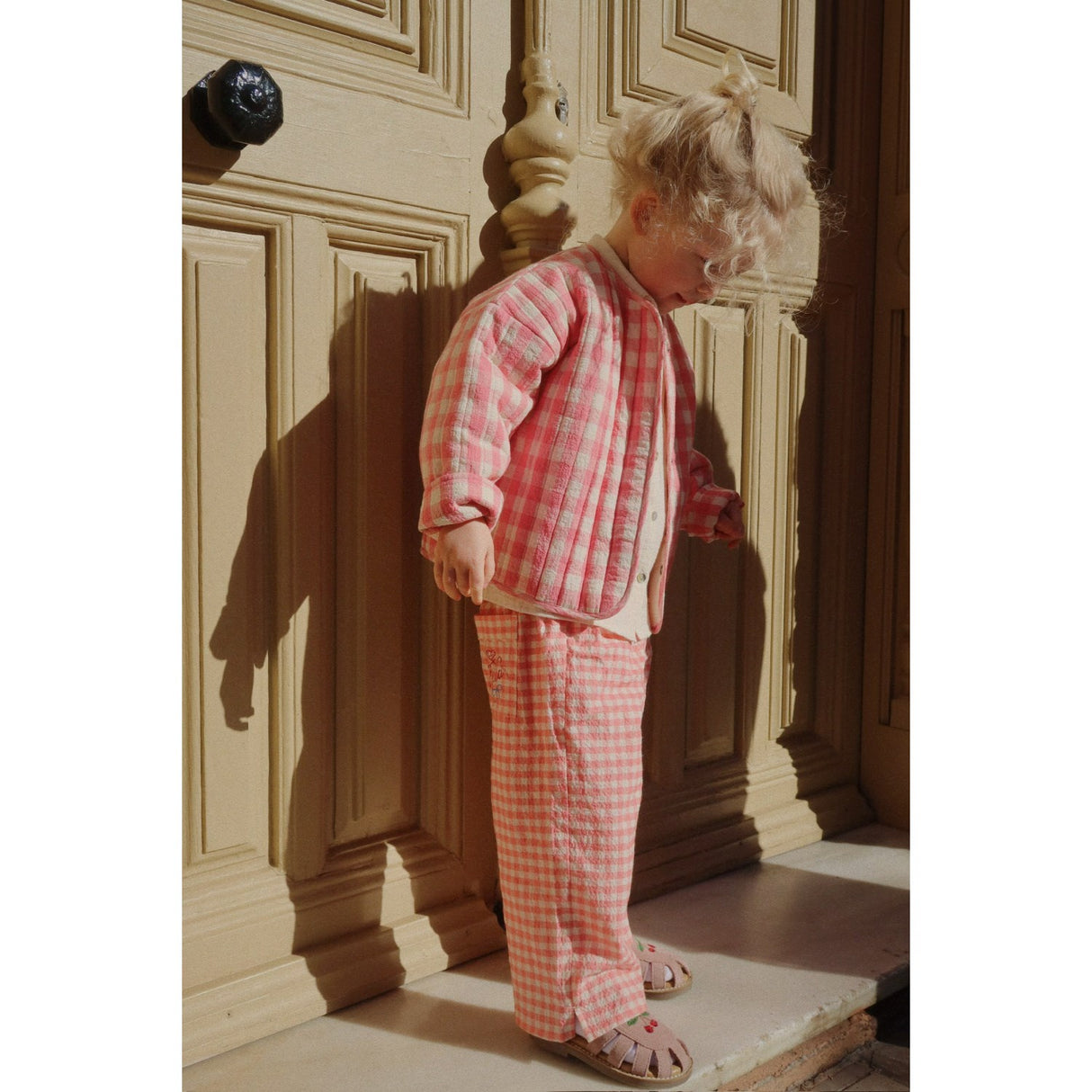 Konges Sløjd Peach Blossom Check RHW X KS Bella Byxor Gots