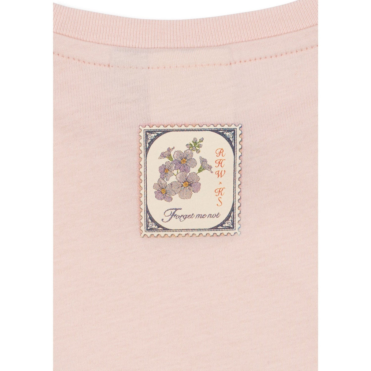 Konges Sløjd Chalk Pink RHW X KS Lettre Tee Ocs